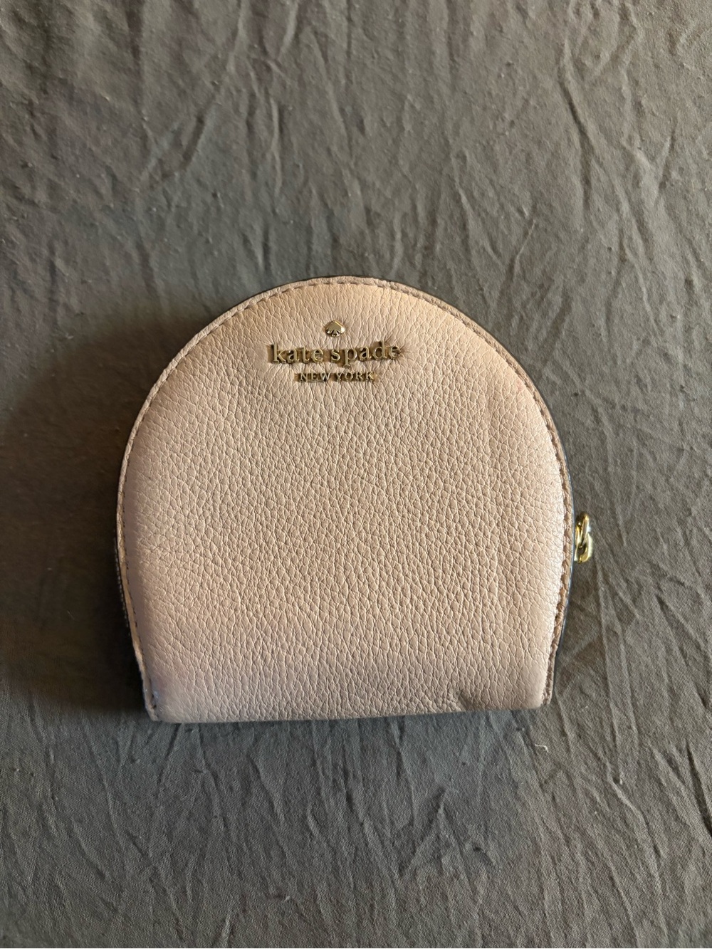 kate spade Blush Pink Pebbled Leather Coin Case